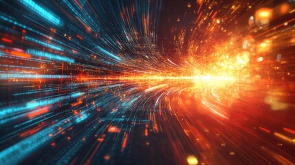 Obraz premium Abstract Digital Speed