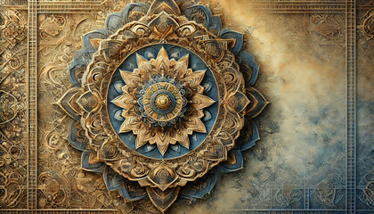 Naklejka premium Mandala