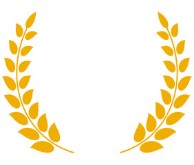 金色の月桂樹のイラスト