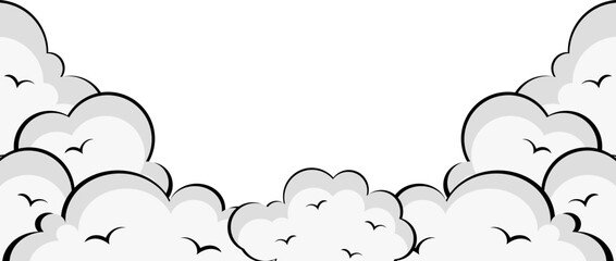 Cloud Comic Footer