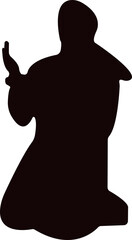 Islam Praying Silhouette