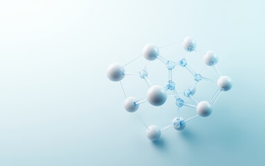 A demonstration of structural relationships and interactions between molecules in the microcosmic world
