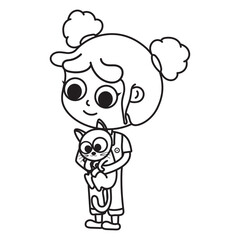 Coloring pictures for children, various activities, playing, playing sports, gardening