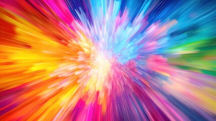 Obraz premium Abstract Colorful Burst