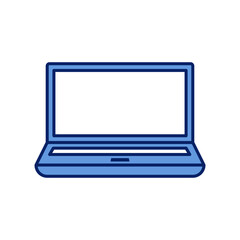 flat design laptop vector icons