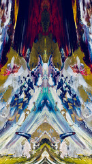 Abstract background art . Ethnic pattern. Mixtures of oil paint. Trendy hand painting canvas. Wall decor and Wall art prints Idea. 3D Texture. Art object