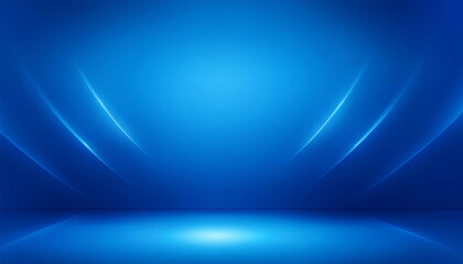 Naklejka premium Empty blue room with gradient blue background and Blue abstract effect background. Christmas, valentine's day, new year concept