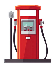 PNG Machine pump red white background.
