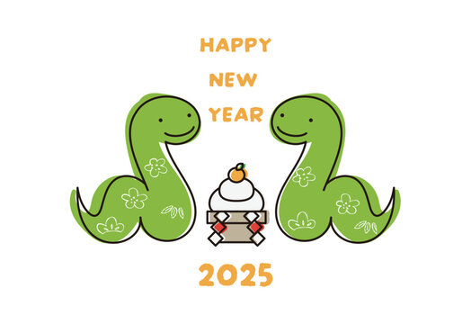 年賀状2025　巳