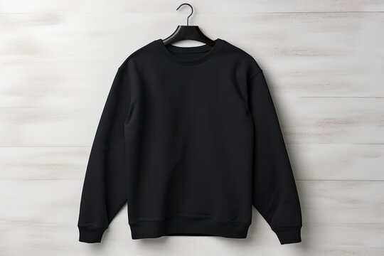 Hanging Elegance: The Sophistication of a Black Garment, generative ai