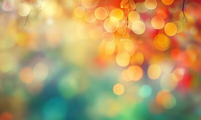 Obraz premium Abstract blur background of bokeh circles.