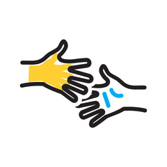 Vector multicolor icon for Join us