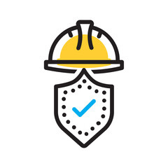 Vector multicolor icon for Safety