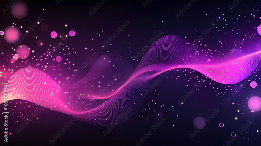 Wall mural technology particle abstract background