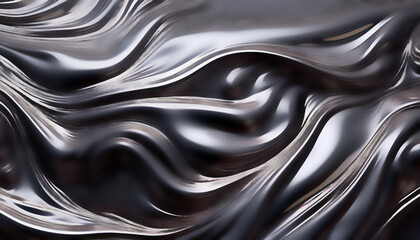 texture de la surface fluide, vague de mercure, argent, m&eacute;tal liquide ou p&eacute;trole