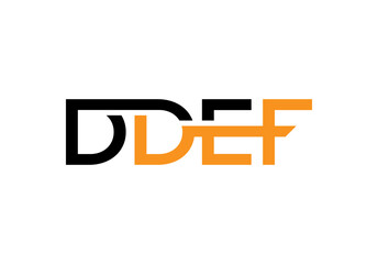 initial letter DDEF monogram logo