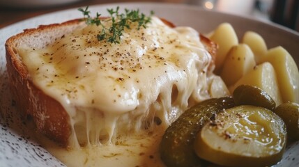 Melted Cheese Toast.