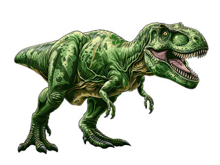 Fototapeta premium Tyrannosaurus rex dinosaur, isolated on white background