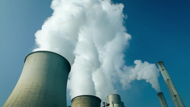Cooling Towers of a Power Plant - loop