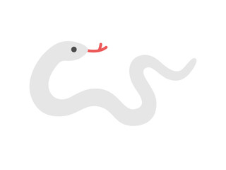 白蛇ののイラスト