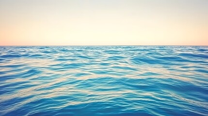 Obraz premium A captivating photograph showcasing a calm sea at twilight with the soft glow of the setting sun beautifully reflecting off the still water surface creating a serene and peaceful coastal landscape