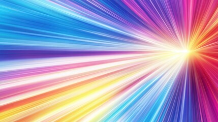 Obraz premium Abstract Colorful Radiating Lines