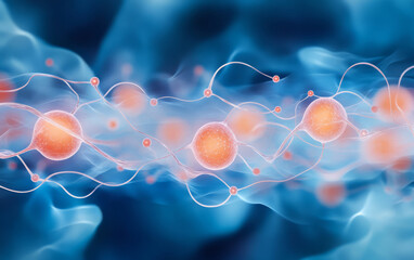 Obraz premium A demonstration of structural relationships and interactions between molecules in the microcosmic world 