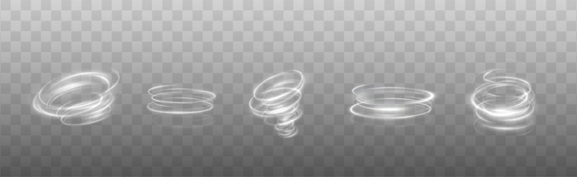 Cold winter wind texture. Holiday vector blizzard. Christmas effect of a cold blizzard. Vector tornado white, winter whirlwind white , light funnel white , swirling white lines light. Festive twirl.	
