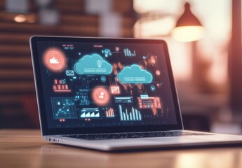 Cloud Computing Laptop.