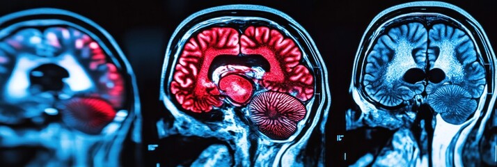 Obraz premium AI robots assisting in brain diagnosis for future medical developments