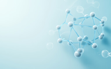 A demonstration of structural relationships and interactions between molecules in the microcosmic world

