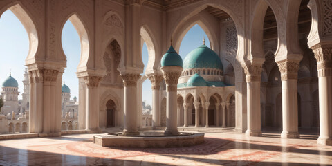 Fototapeta premium Captivating Interior of the Blue Mosque5
