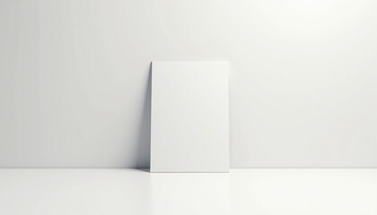  Blank White Canvas Standing on a Clean Surface