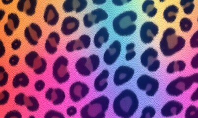 Obraz premium A colorful pattern of spots with a rainbow background
