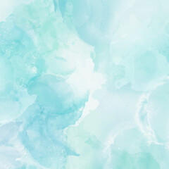 Pastel blue hand painted watercolour background