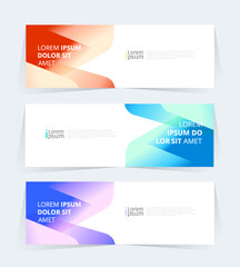 Geometric banner design with Vector presentation template.
