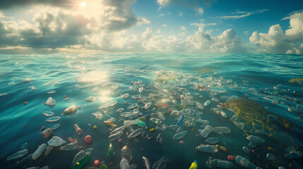 Garbage in the ocean
