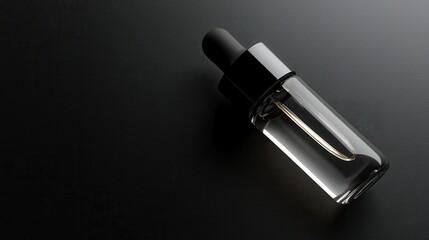 Naklejka premium Elegant Dropper Bottle on Dark Surface