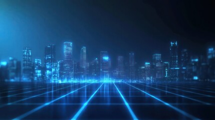 Fototapeta premium Cyberpunk Cityscape