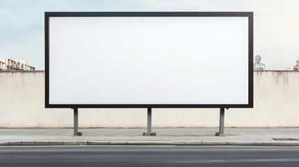 Fototapeta premium Empty billboard view