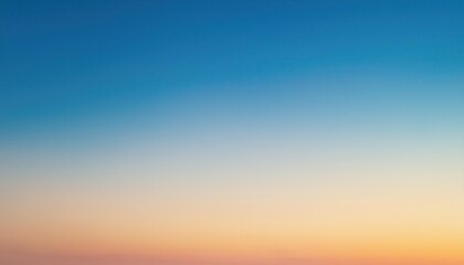 Serene Gradient Sunrise to Sunset Sky Background. Tranquil Blend of Soft Blue, Peach, and Warm Hues for Inspirational Posters, Minimalist Banner Design, or Relaxing Digital Wallpaper with Copy Space