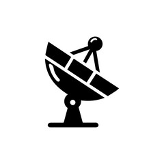 simple satelite antenna signal icon 