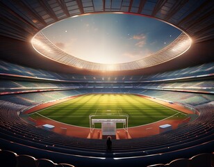 stadium imaginary 3d rendering