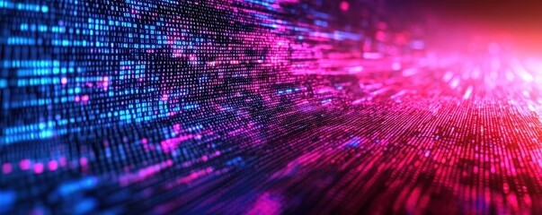 Colorful Abstract Digital Background in Anime Style