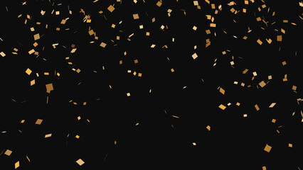A background illustration of a golden confetti.