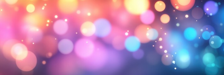Obraz premium A vibrant and high-energy background featuring colorful neon lights and a dynamic abstract bokeh effect