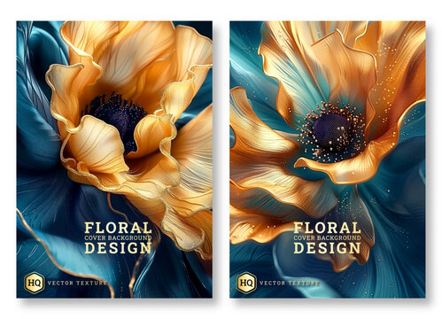 Abstract luxury flower art cover design template set, save the date design, print, cover, banner and invitation, Vector illustration, abstract background for social media stories, save the date