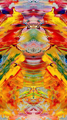 Abstract background art . Ethnic pattern. Mixtures of oil paint. Trendy hand painting canvas. Wall decor and Wall art prints Idea. 3D Texture. Art object