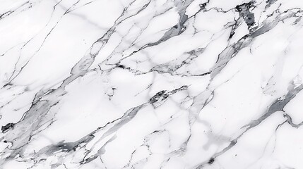 Classic white marble background. Smooth white marble texture with light grey veins and glossy finish