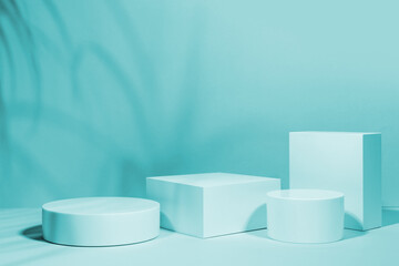 Beauty cosmetics product presentation mockup scene podium stage. Ideal for showcasing cosmetics, perfumery,